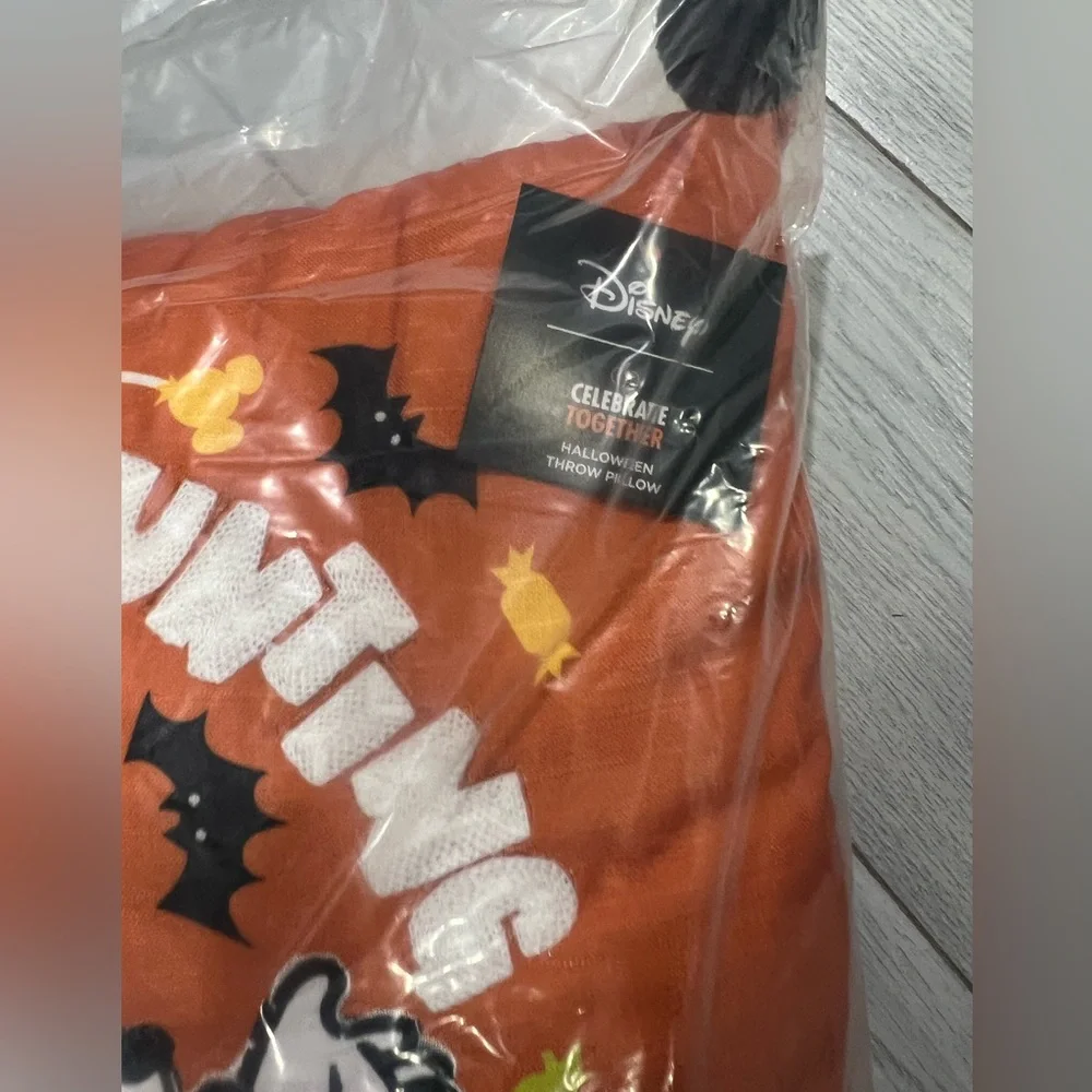 Disney Mickey Mouse Happy Haunting Pillow Celebrate Together Halloween 18x18 NWT